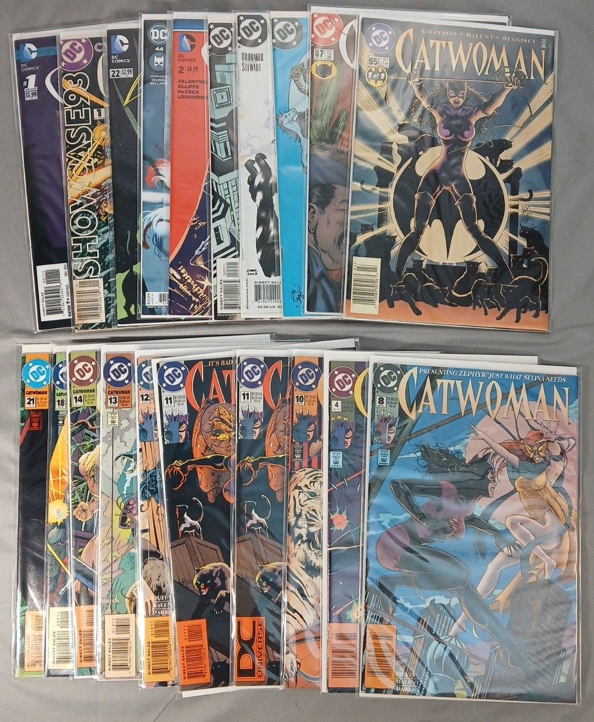 Catwoman Comic Lot (20) - Vol 2-5 Newsstand plus Batman & Robin #22 - Minor Keys