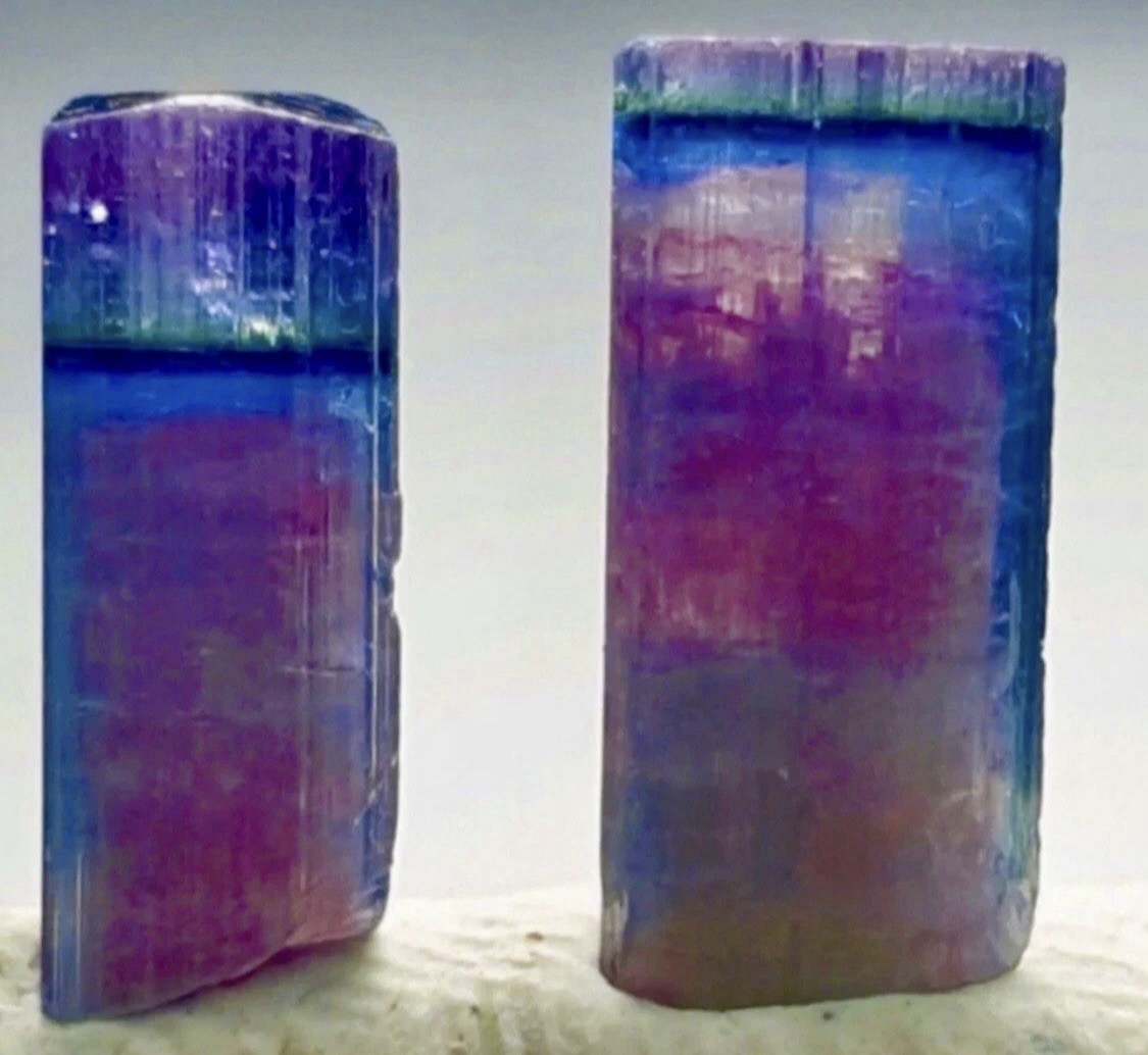 Beautiful Rare Rainbow Color Tourmaline Crystal Natural Raw Specimen Untreated