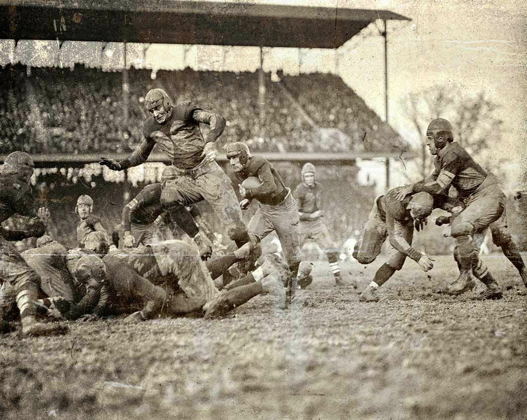 1923 MARINE ARMY FOOTBALL GAME GRIFFITH STADIUM HEAVY DUTY USA MADE METAL SIGN