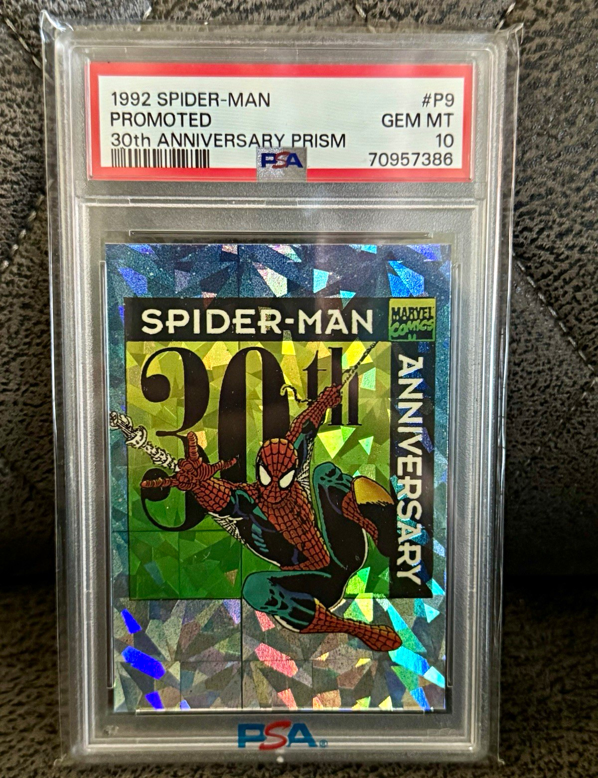 1992 Spider-Man 30th Anniversary Prism Promoted #P9 PSA 10 💎💎💎