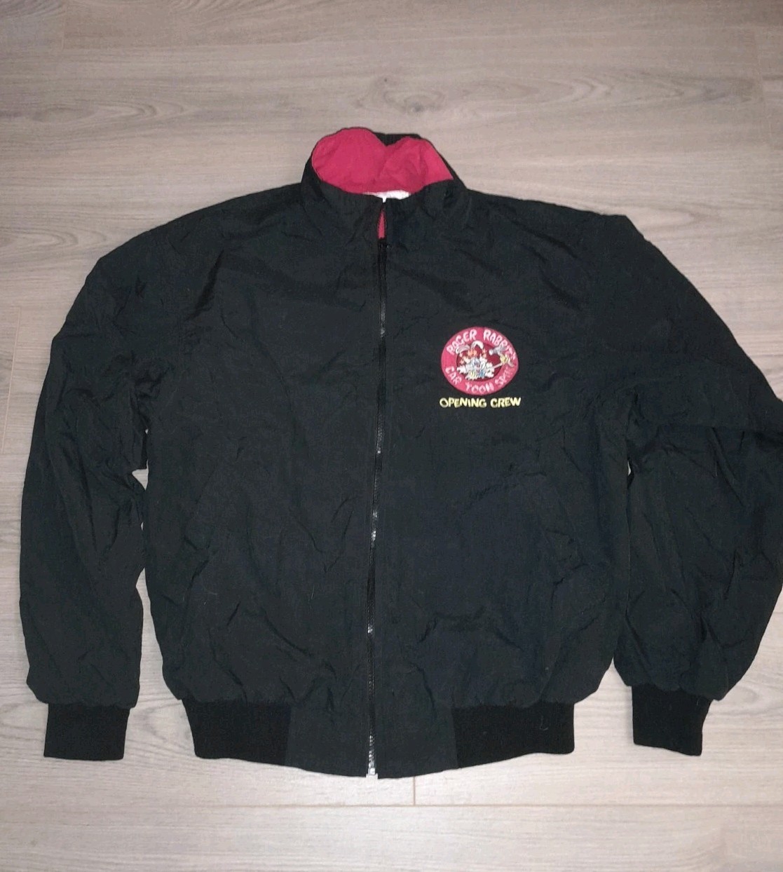 DISNEYLAND ROGER RABBIT\'S CARTOON SPIN CAST MEMBER OPENING CREW JACKET 1994 RARE