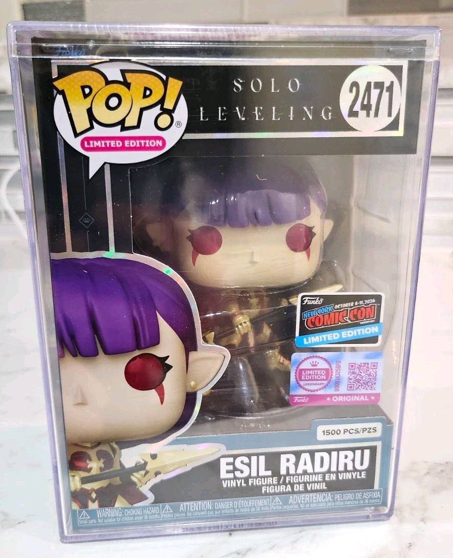 NYCC Funko Pop Solo Leveling Esil Radiru Limited Edition #2471 Vinyl /1500