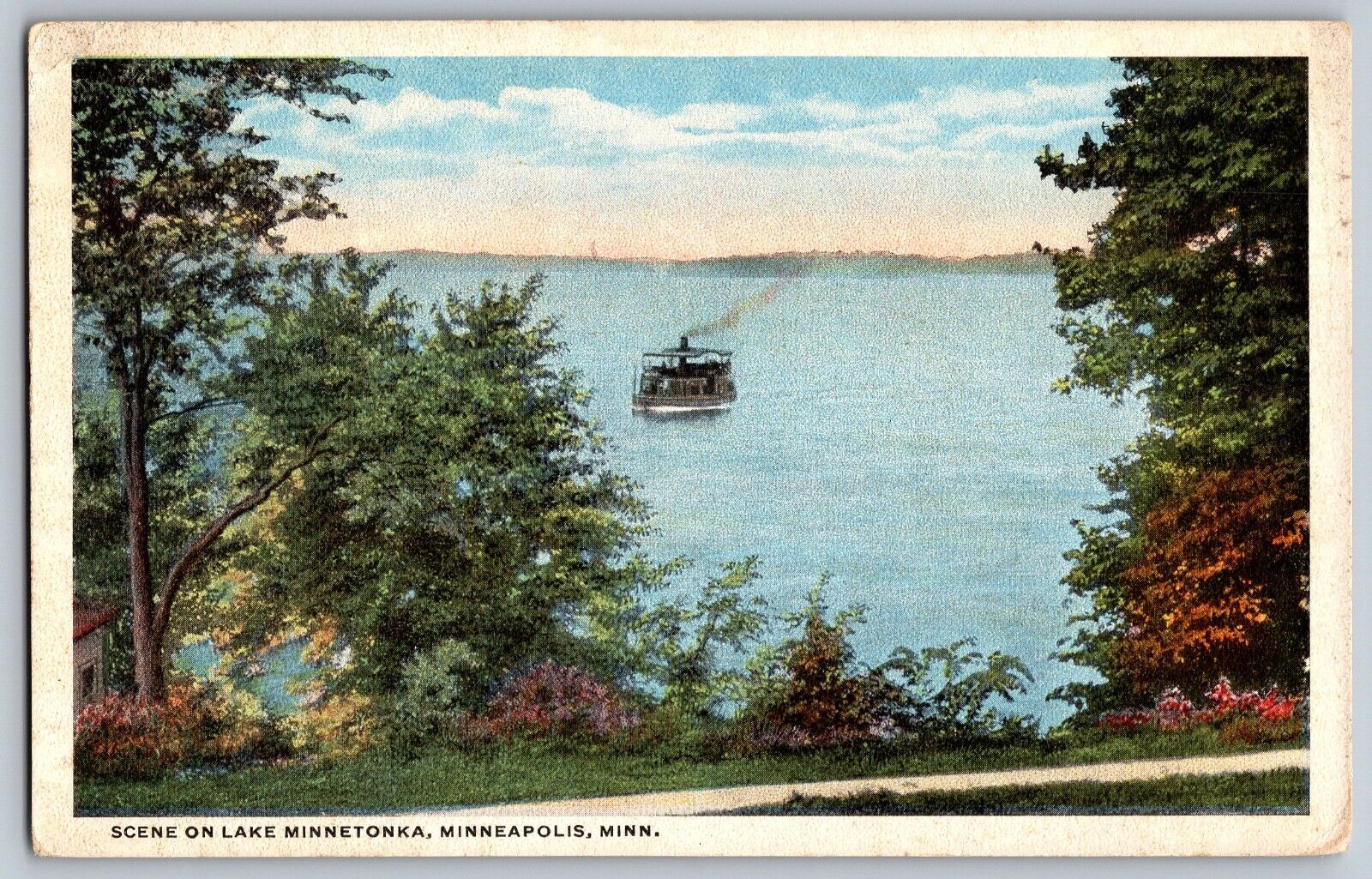 Minneapolis, Minnesota MN - Scene on Lake Minnetonka - Vintage Postcard