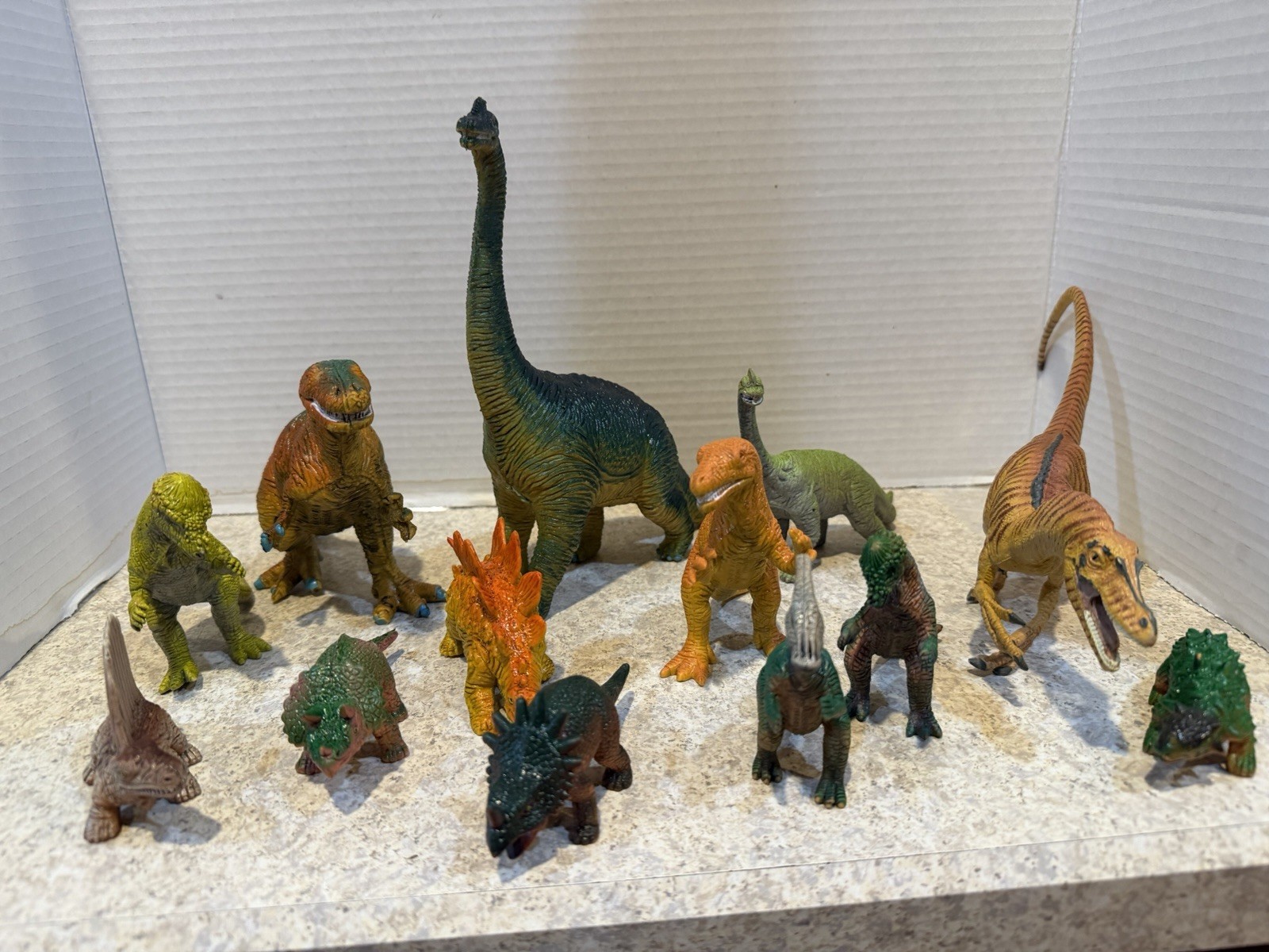 Vintage UKRD Museum Line Dinosaur Lot 13pc Brachiosaurus Stegosaurus 1991-93