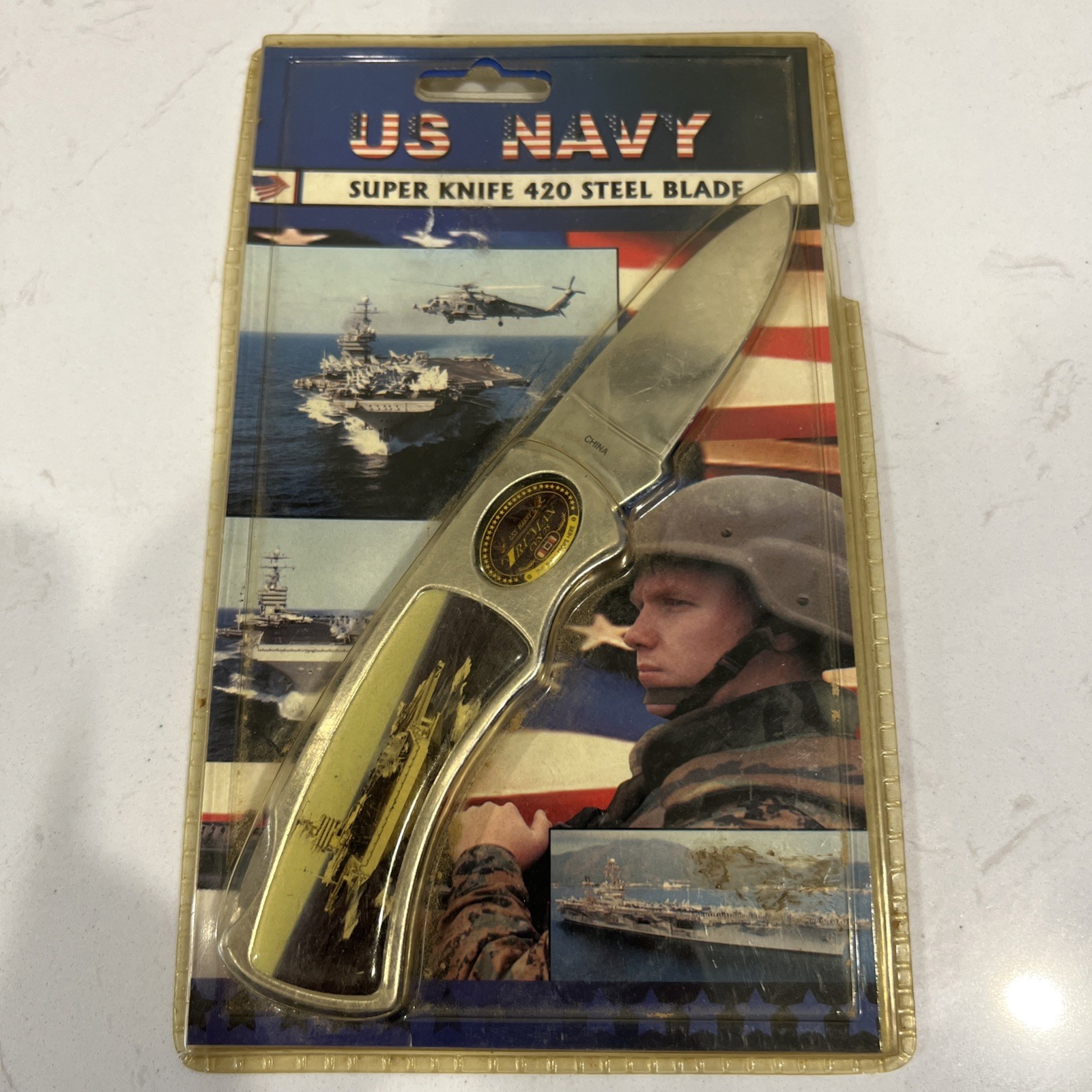 US Navy Super Knife 420 Steel Blade USS Harry S. Truman (CVN-75) Commemorative