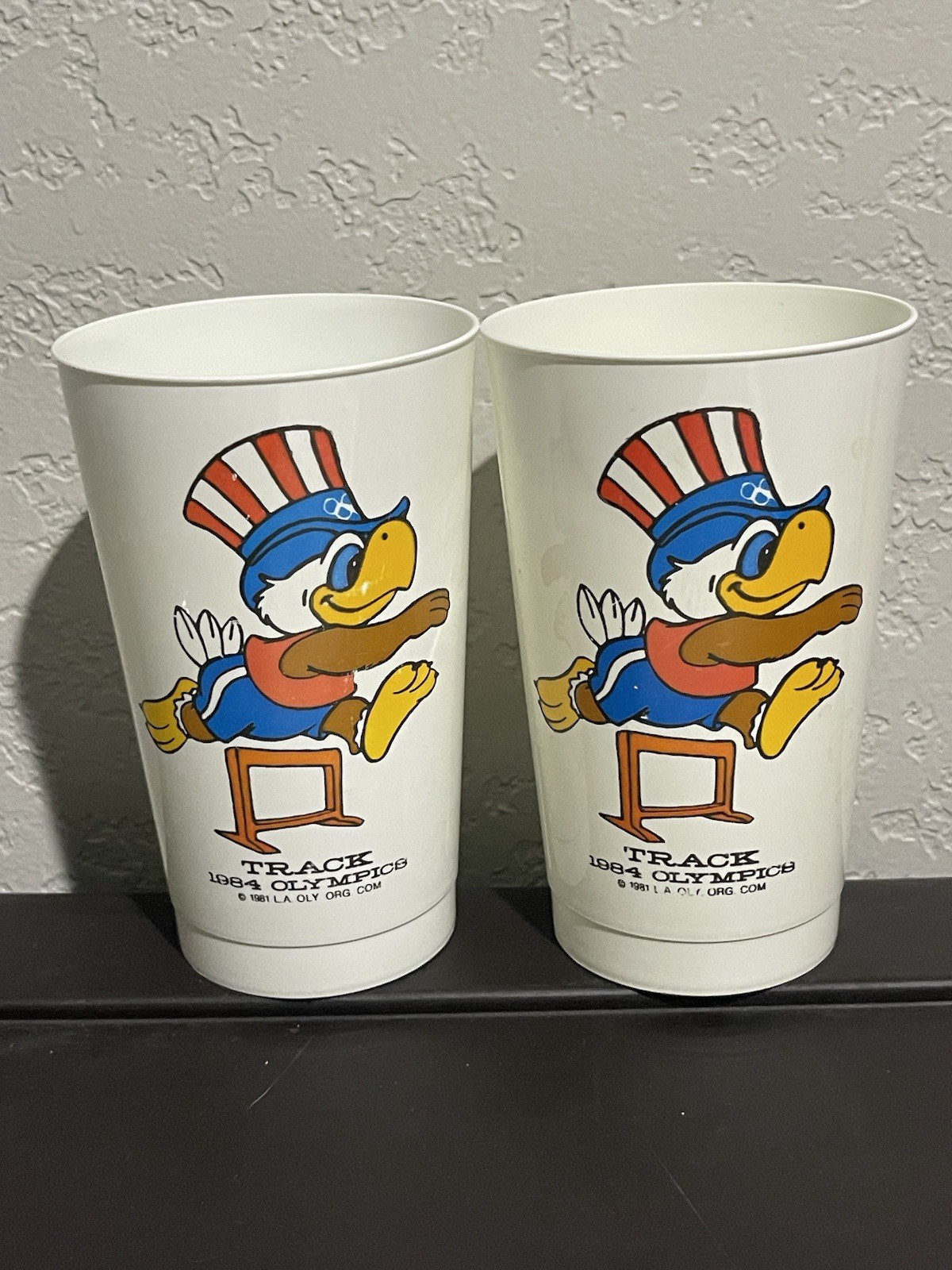 Vintage 1984 L.A. Olympics McDonalds Collector Cup Lot 2 USA TRACK Eagle Rare
