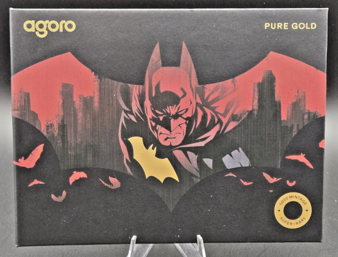 AGORO Batman\'s Emblem 0.1 g Pure Gold Collectible Limited To 5,000 Minted