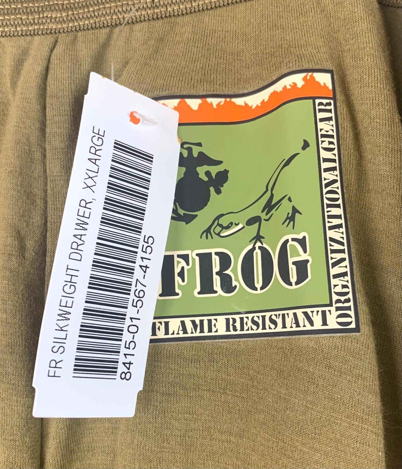 New USMC XGO FROG Flame Resistant Silk-Weight Drawers Pants Coyote Brown XXL
