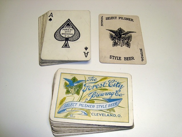 Circa 1910 Forest City Brewing Company Playing Card Deck, Cleveland, OH, 52+J