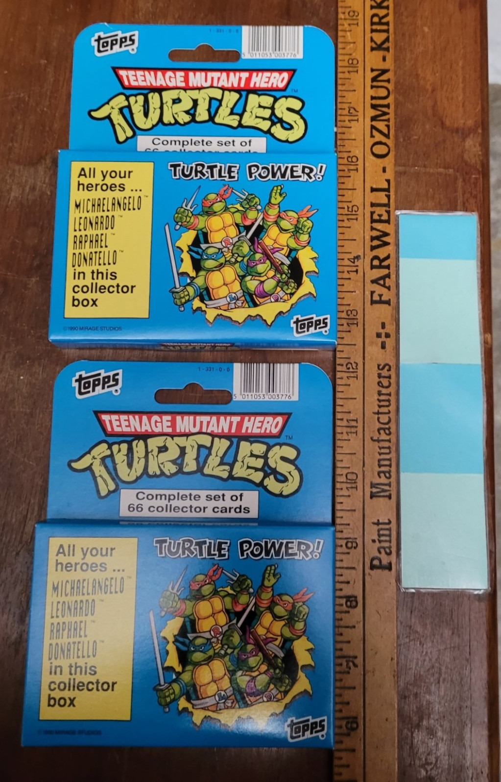 2 sets - 1990 Topps Teenage Mutant Hero Turtles TMNT Full Set Complete 66 Cards