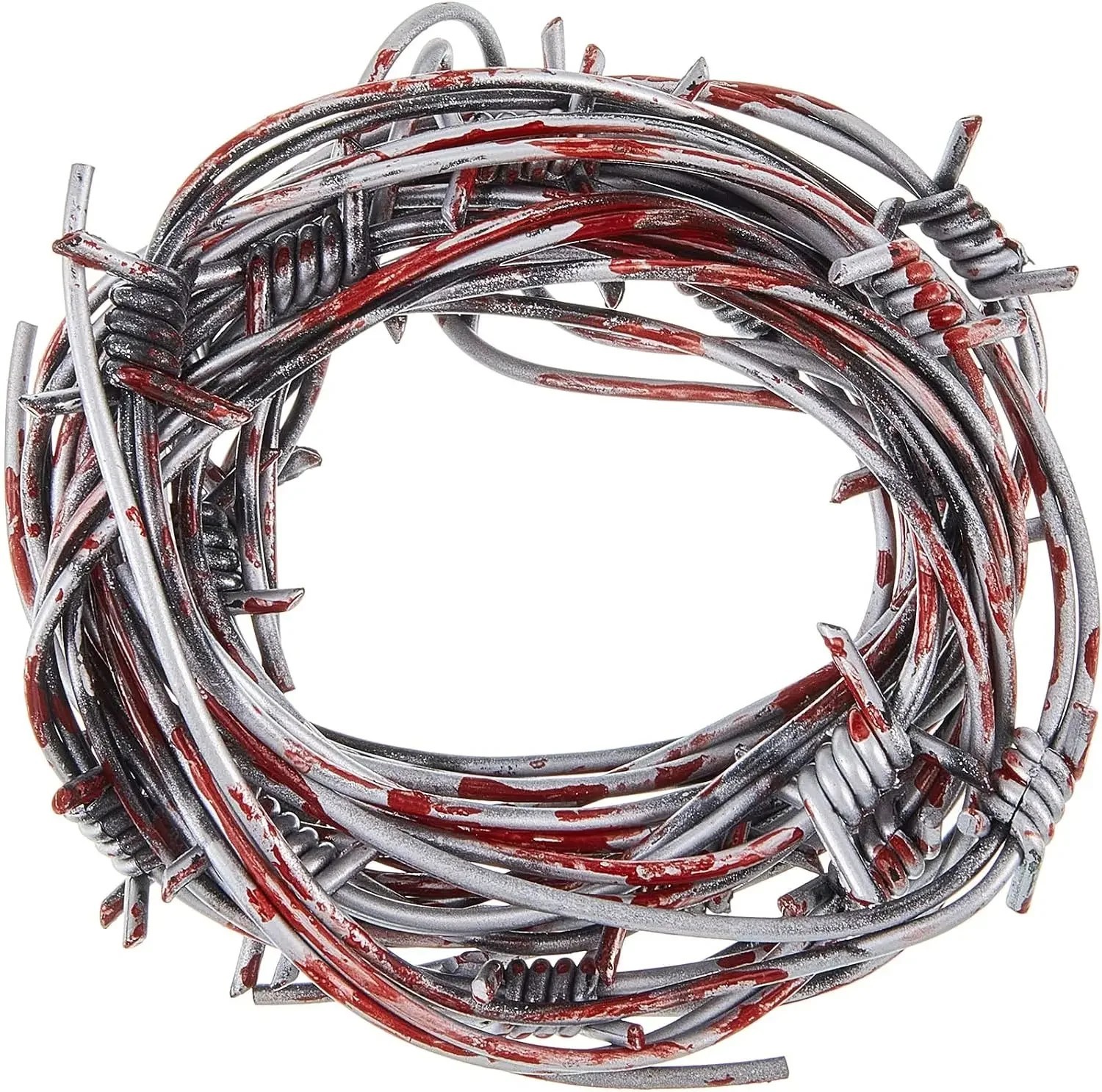 Halloween Fake Barbed Wire Prop Fence Decoration Haunted House Spooky Party