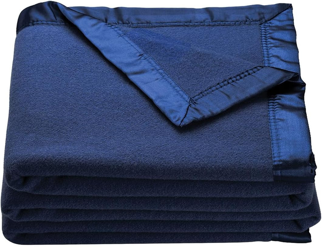 Oakridge Heirloom Merino Wool Blanket – 100% Australian Wool with Vintage Satin