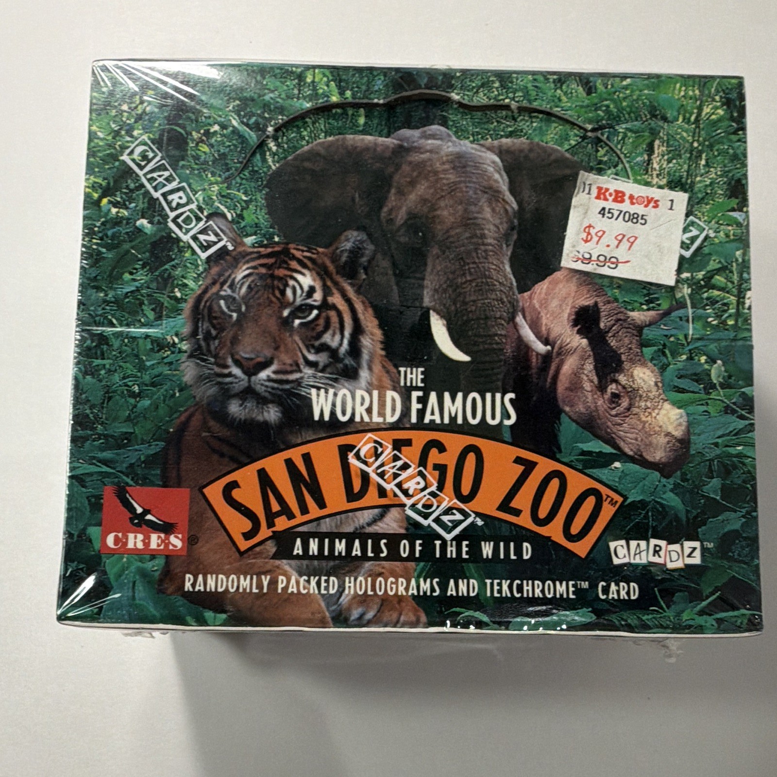 San Diego Zoo Animals of the Wild CARDZ Trading Cards Factory Sealed Box