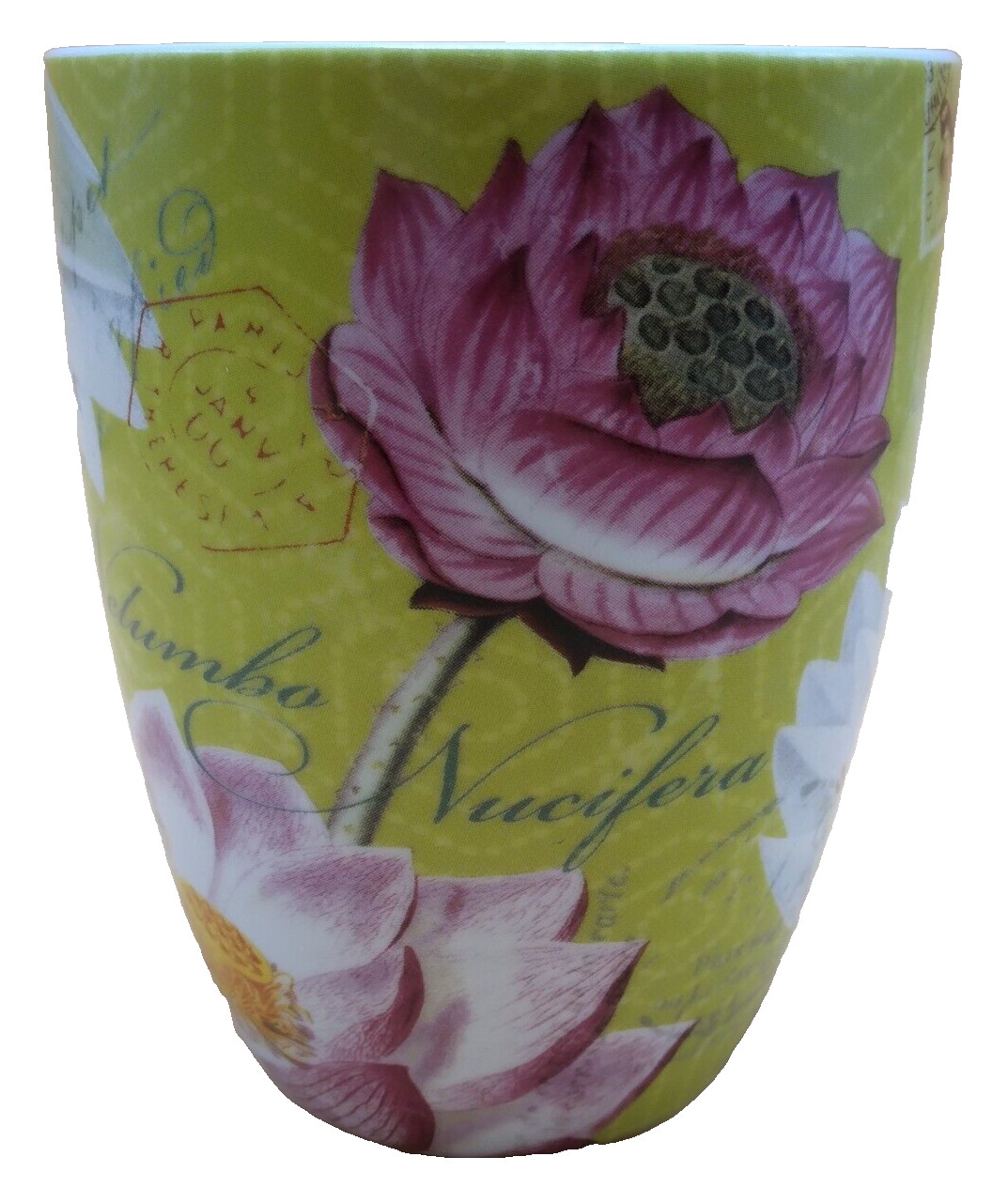 Coffee Tea Cup Mug Konitz Nelumbo Nucifera Flowers Lotus Stamps Germany