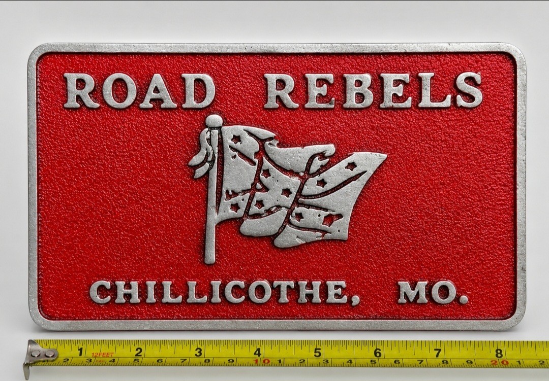 ROAD REBELS Cast Aluminum Car Club Plaque
