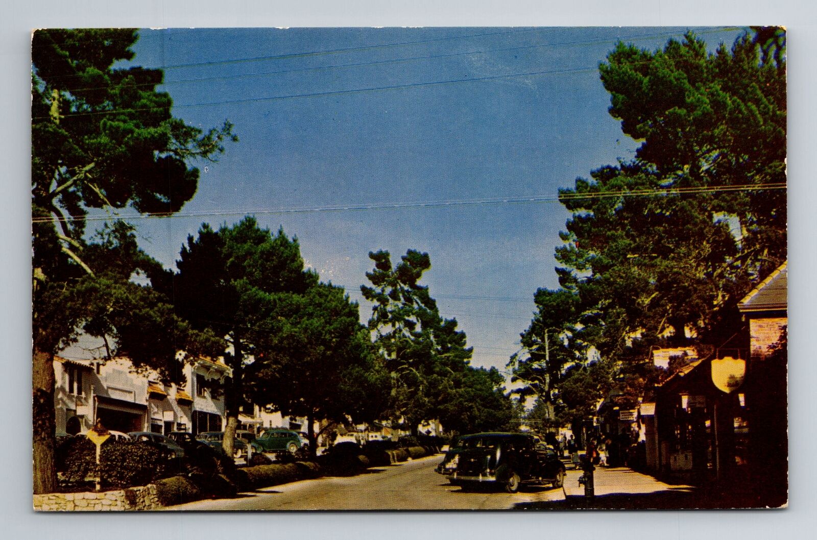 Carmel CA-California, Street Scene, Advertising, Vintage Souvenir Postcard