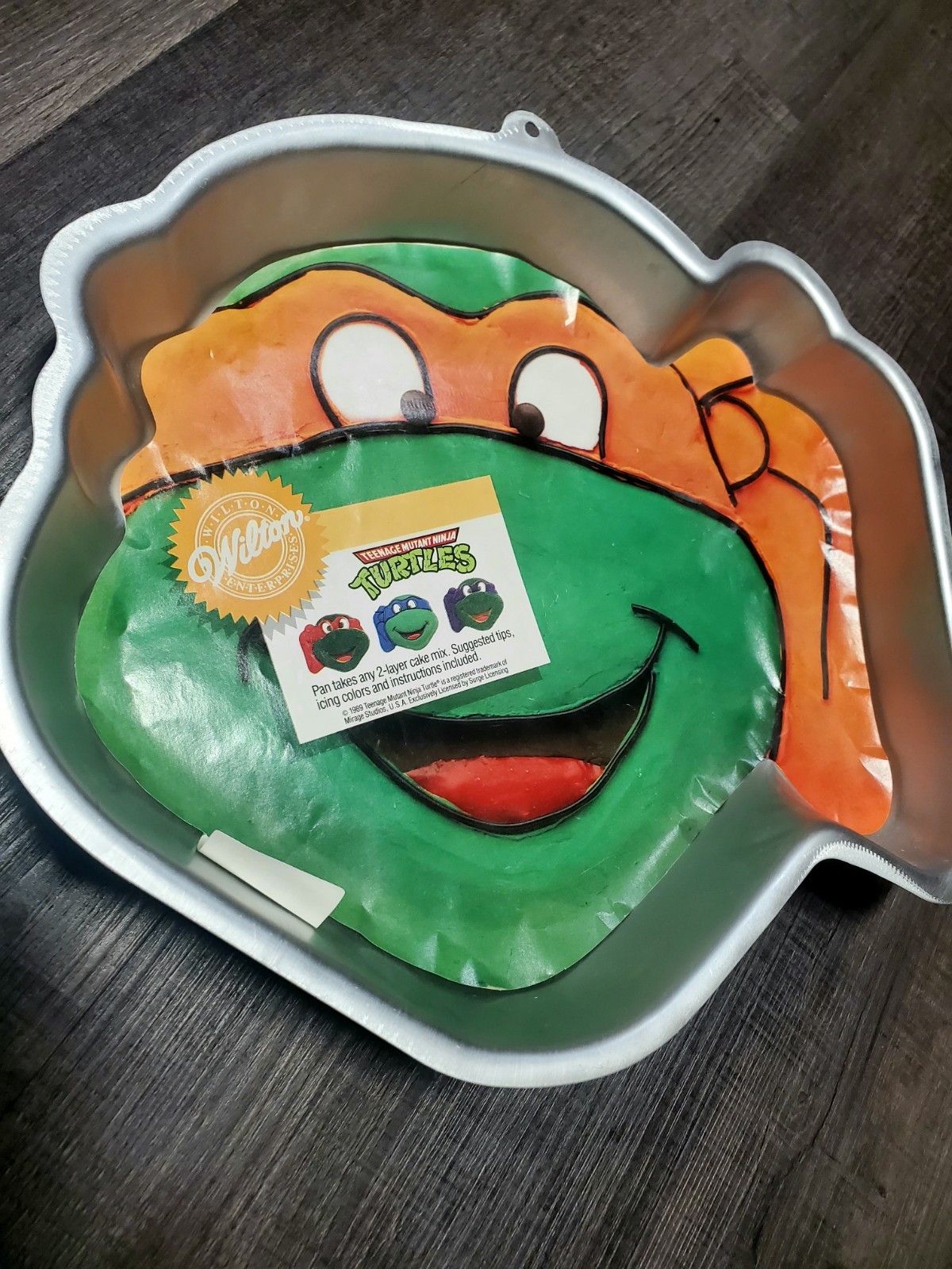 Vintage 1989 Teenage Mutant Ninja Turtles Cake Pan – New