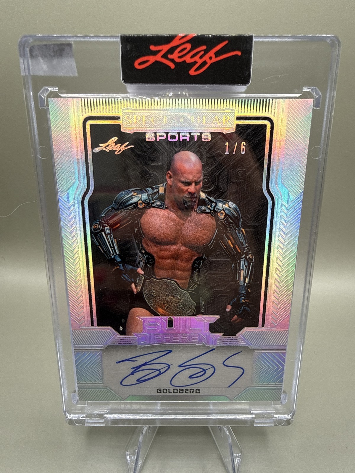 2026 Leaf Spectacular built different Goldberg #bds-g1 on card auto /6 ssp