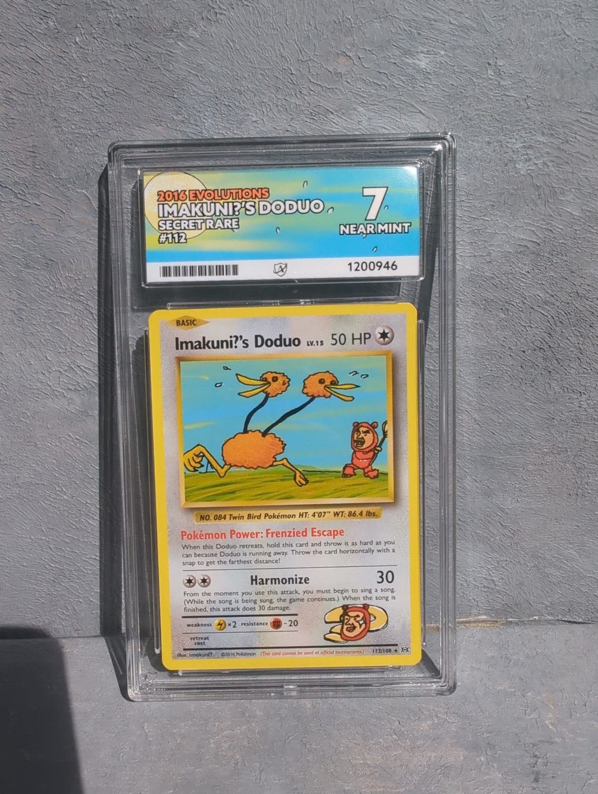 Pokémon Evolutions Imakuni?'s Doduo 112/108 Ace 7 Near Mint