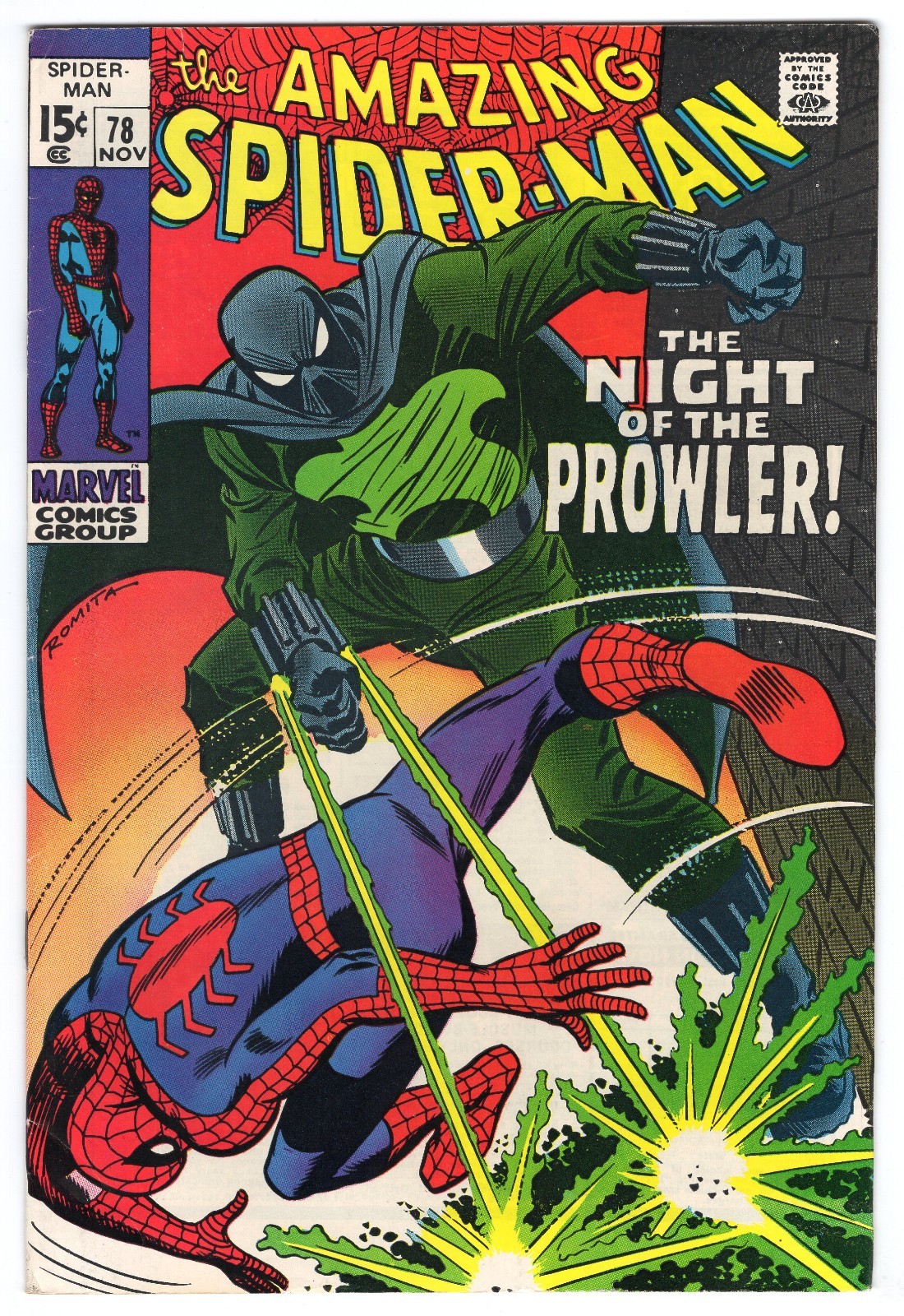 Amazing Spider-Man 78 1969 Marvel Comics F 6.0 1st App Prowler Gwen Stacy