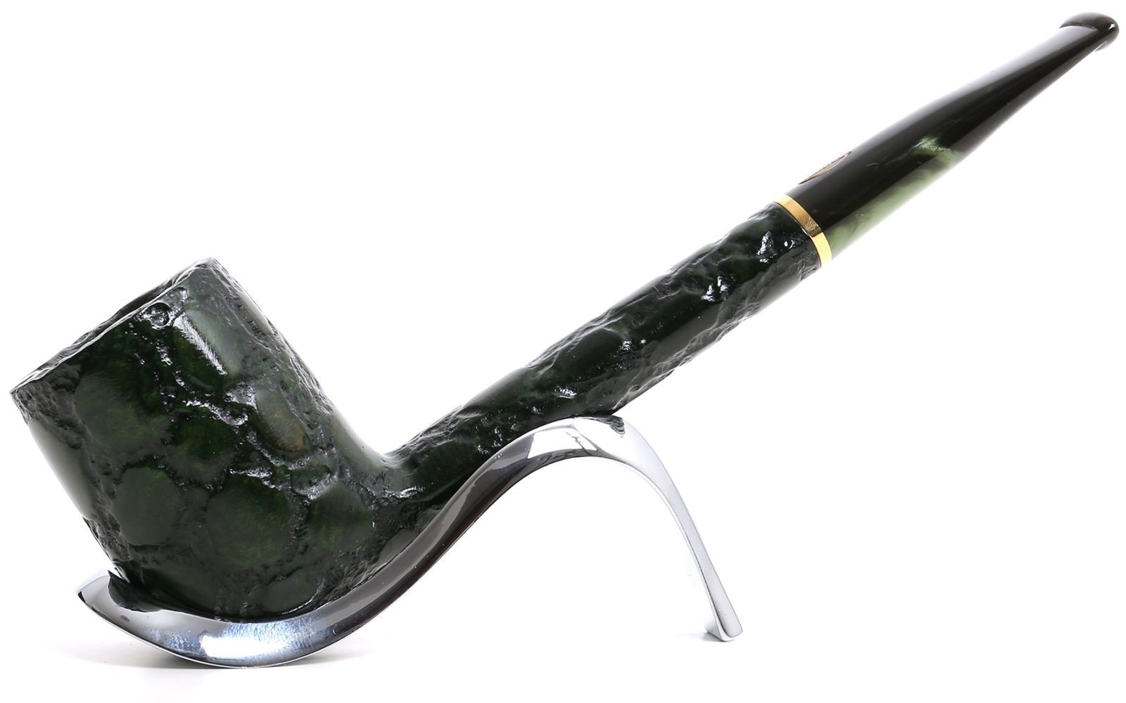 Savinelli Green Alligator Pipe Model 804 KS (Canadian) | Green Mouthpiece