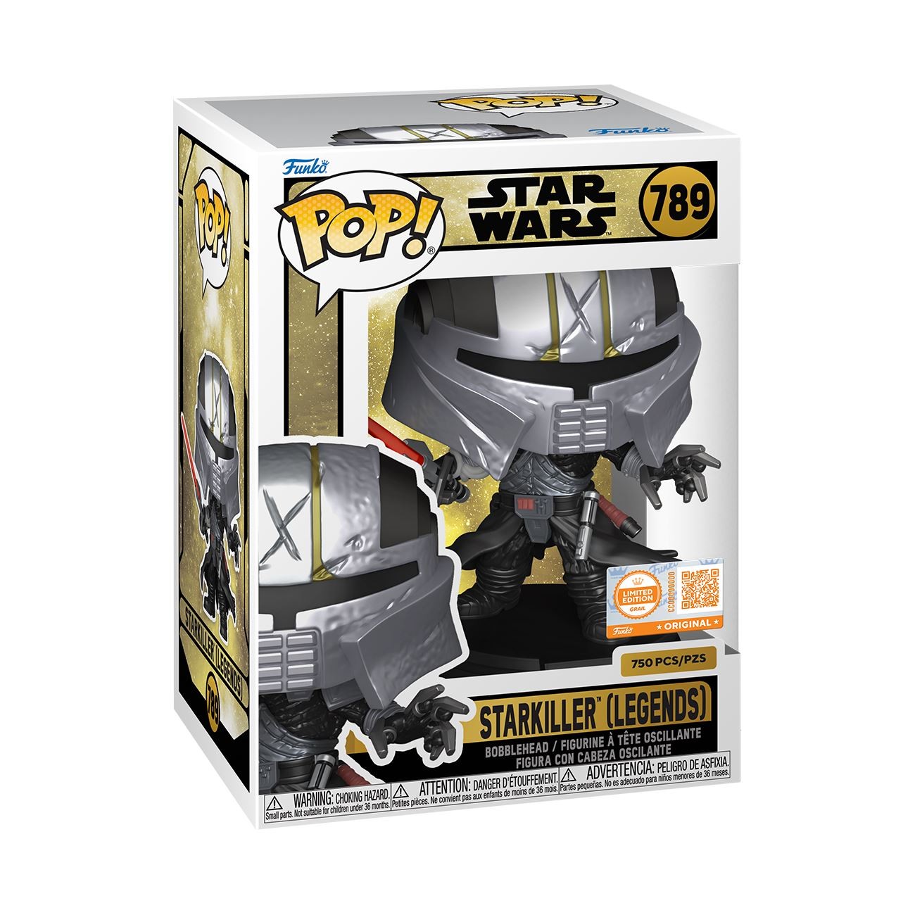 Funko Pop Star Wars Gaming Greats Starkiller (Legends) Masked #789 LE 750 Grail