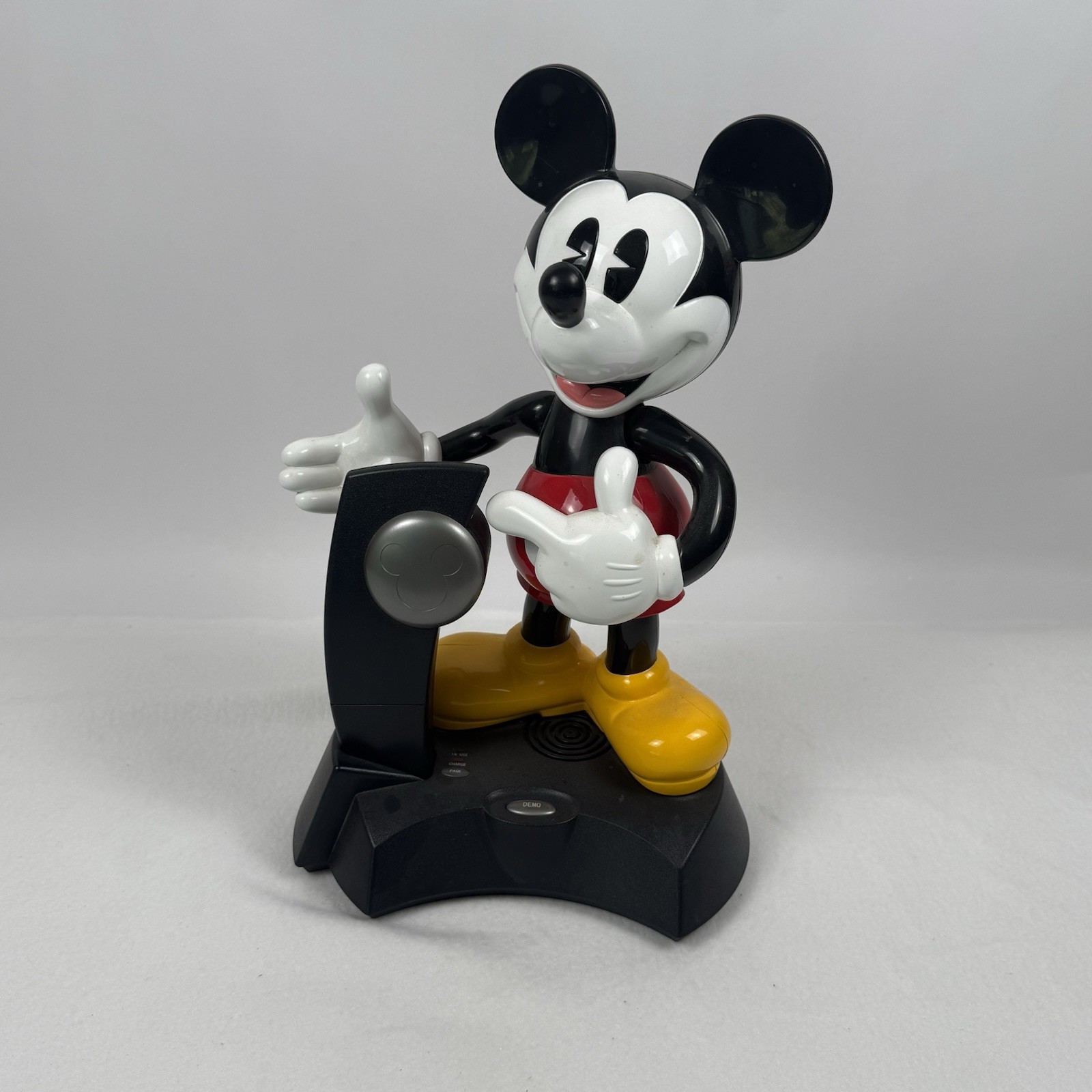 Disney Mickey Mouse Animated Talking Cordless Phone TeleMania 2001 Display