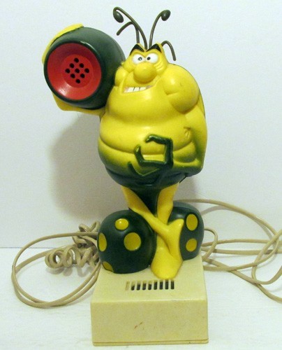 1980's VINTAGE RAID BUG ROACH? PROMOTIONAL ADVERTISING PHONE TELEPHONE *UNTESTED