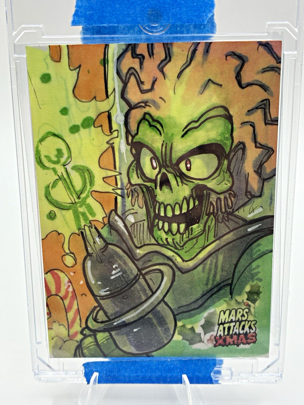 Topps 2026 Mars Attacks Xmas 1/1 Sketch Artist Autograph Martian #3 Botterill