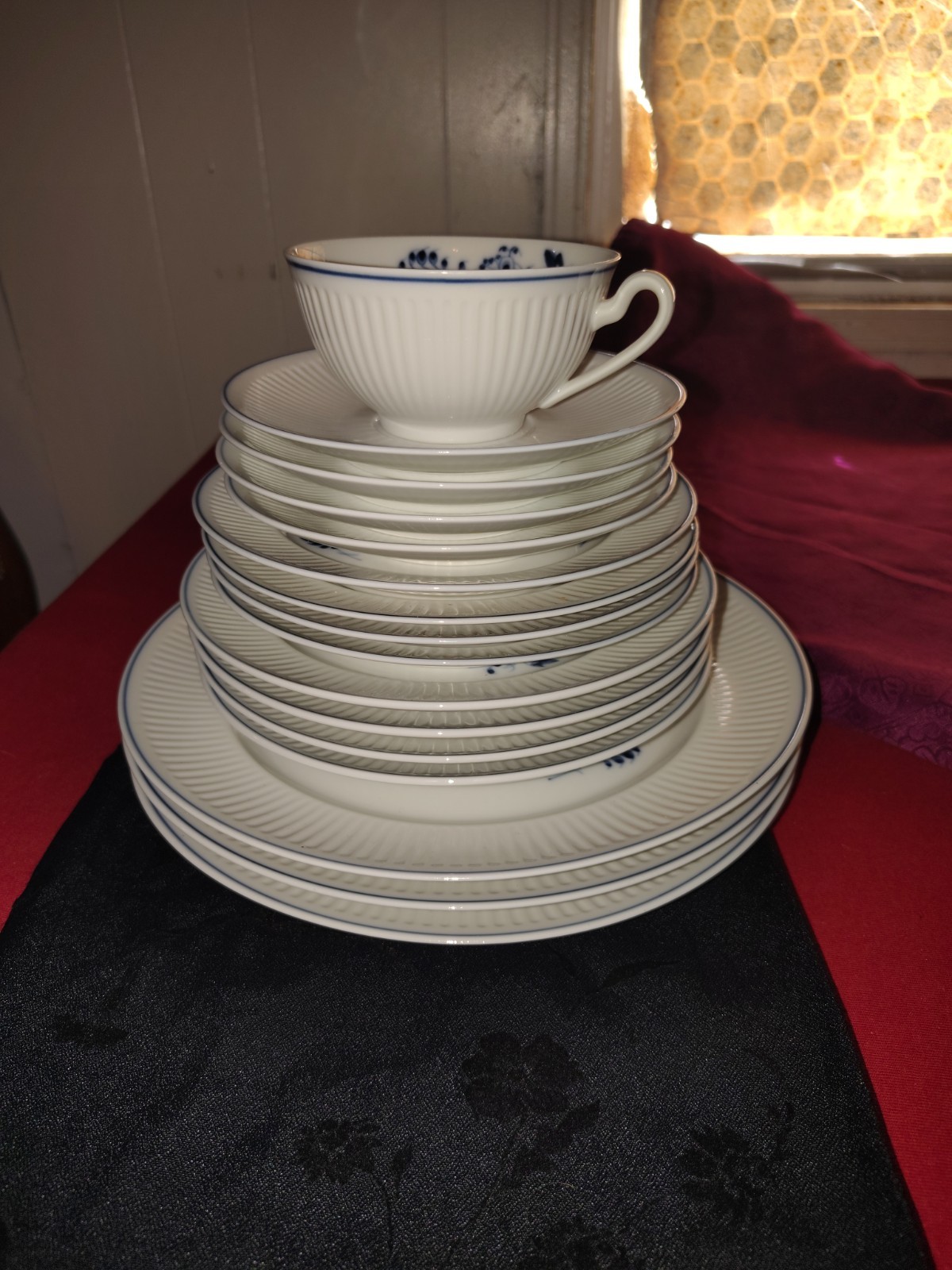 Stamped/signed 1962 vintage Royal Copenhagen BlueFlower CollectionSet1st Quality