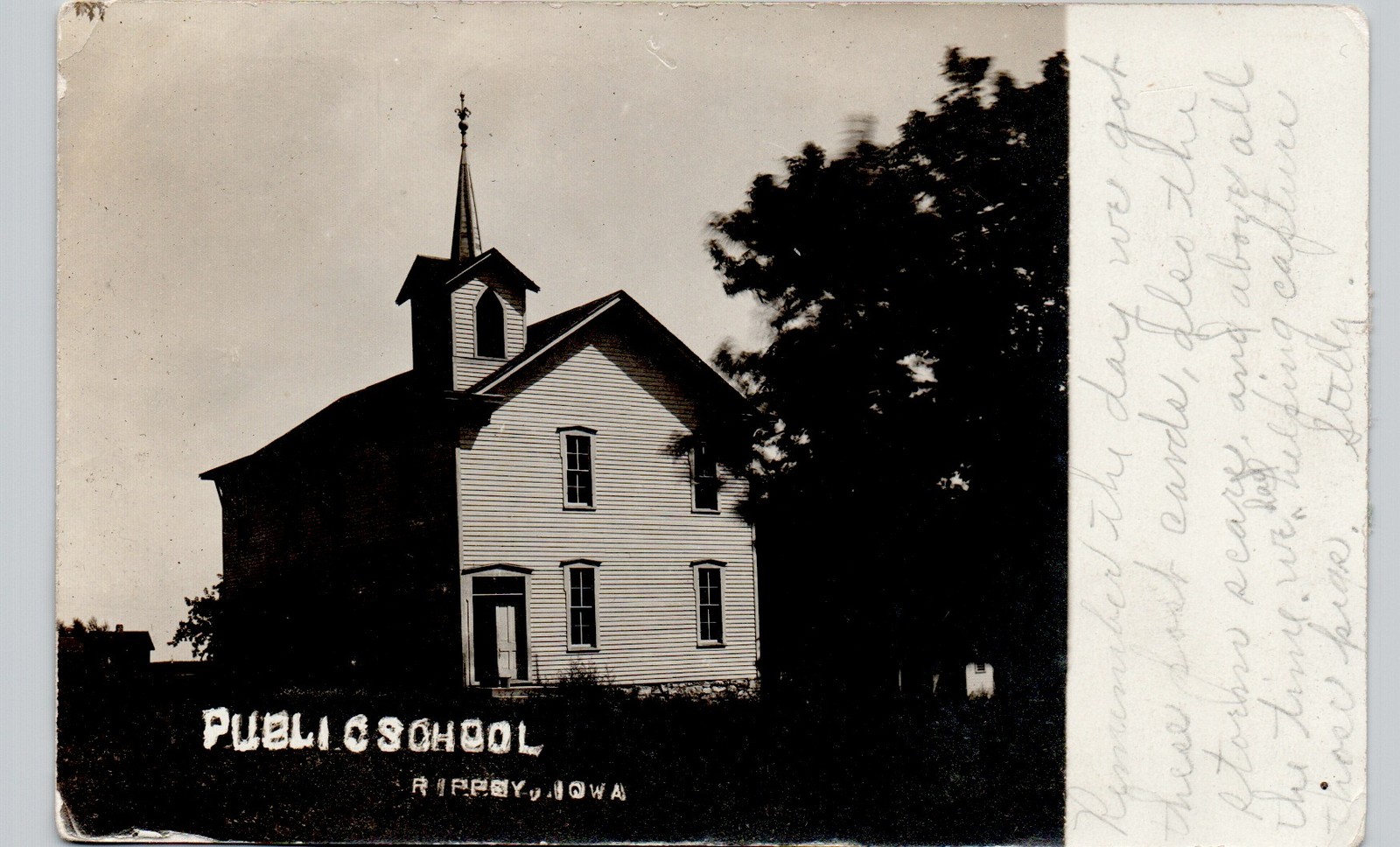 GRADE SCHOOL rippey ia c1910 postcard iowa real photo rppc GRADE SCHOOL rippey ia c1910 postcard iowa real photo rppc