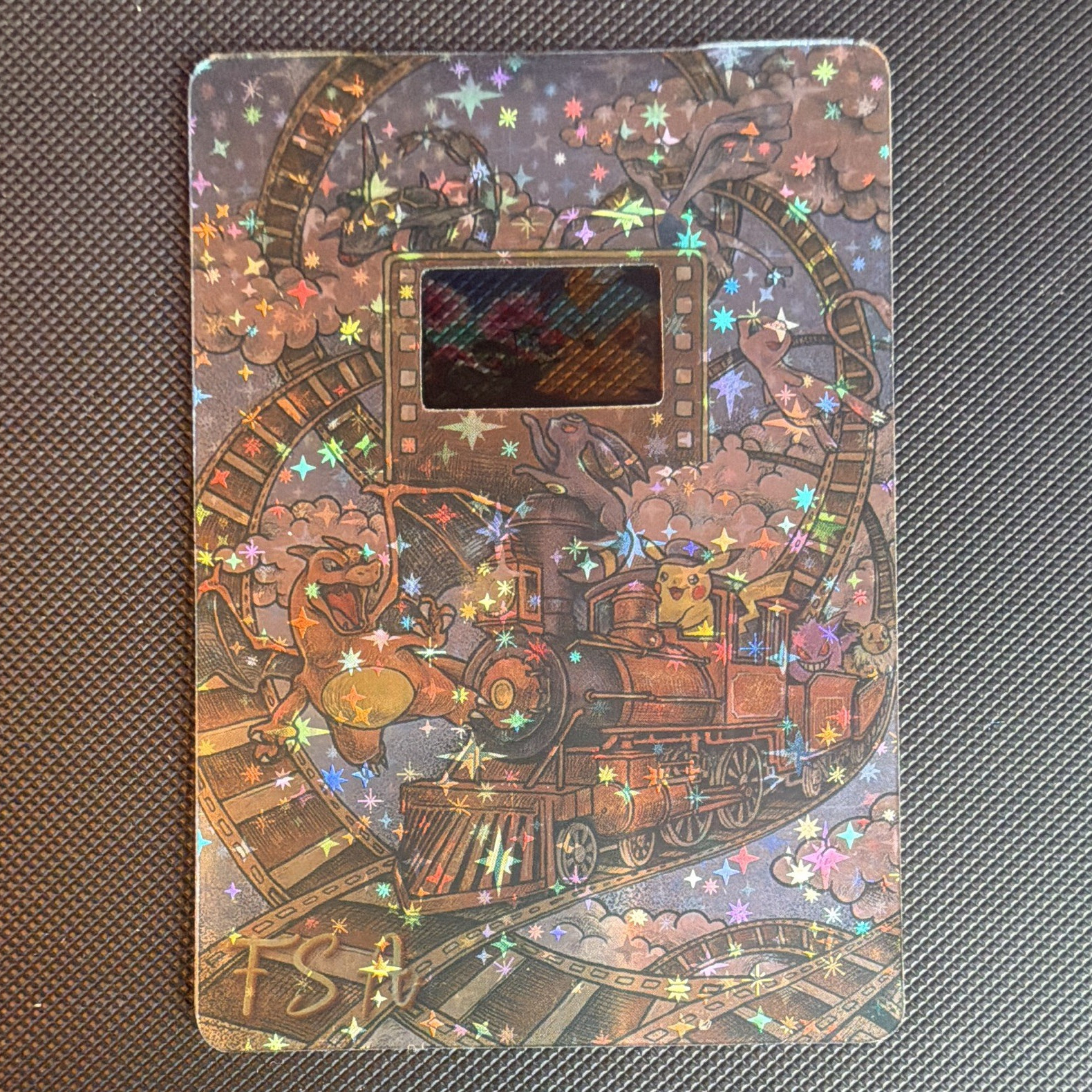1 of 5, FSA Pokémon Holo Trading Card Film-Frame Window Insert Pikachu Rare