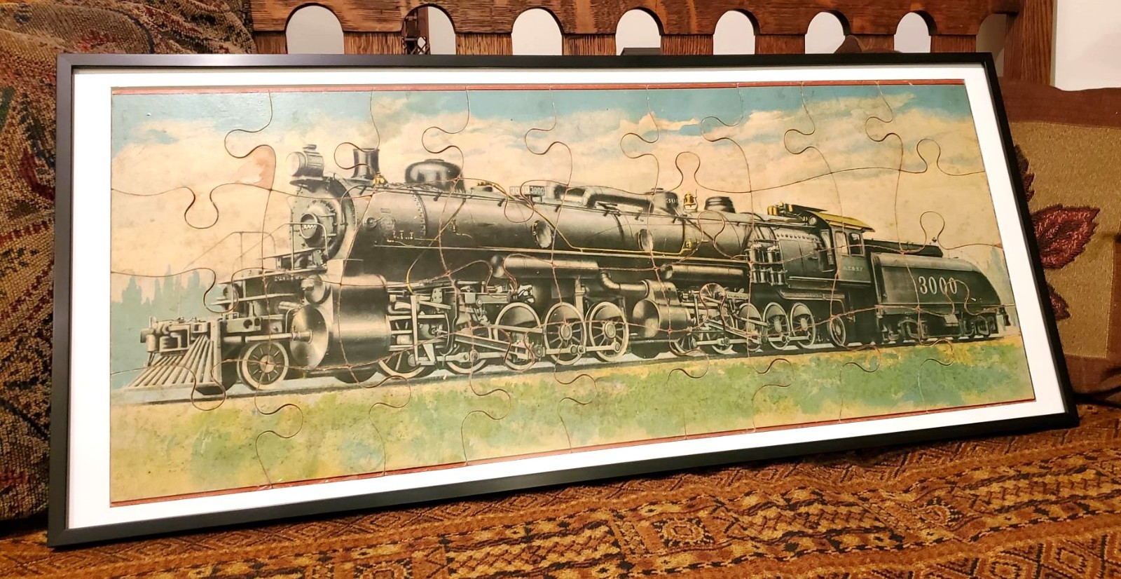 Locomotive Puzzle & Bonus Sante Fe 2-10-10-2 #3000 Same as Lionel O Gauge Model