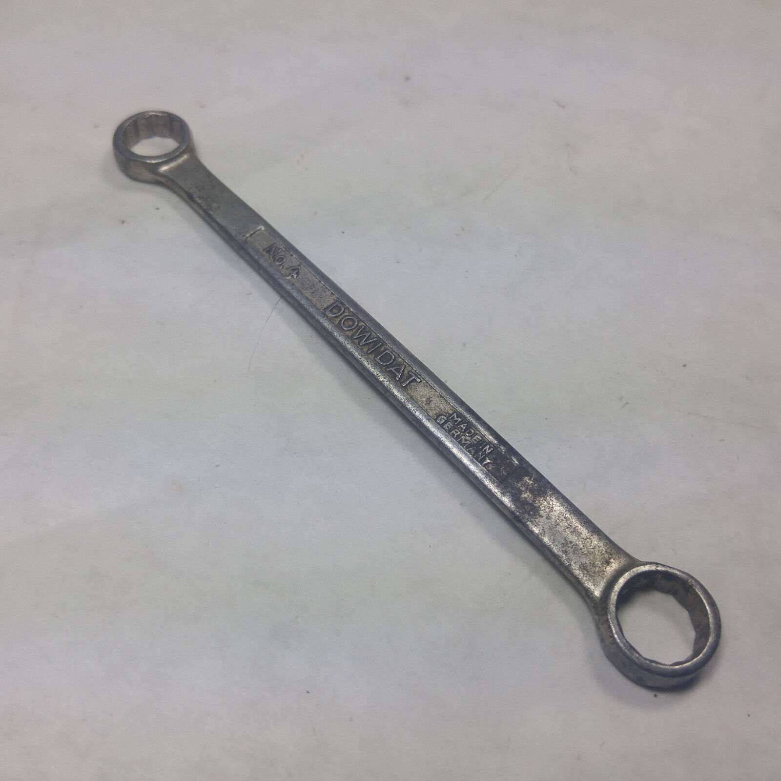 Dowidat No. 4 metric box end wrench 10 & 8mm Germany vintage