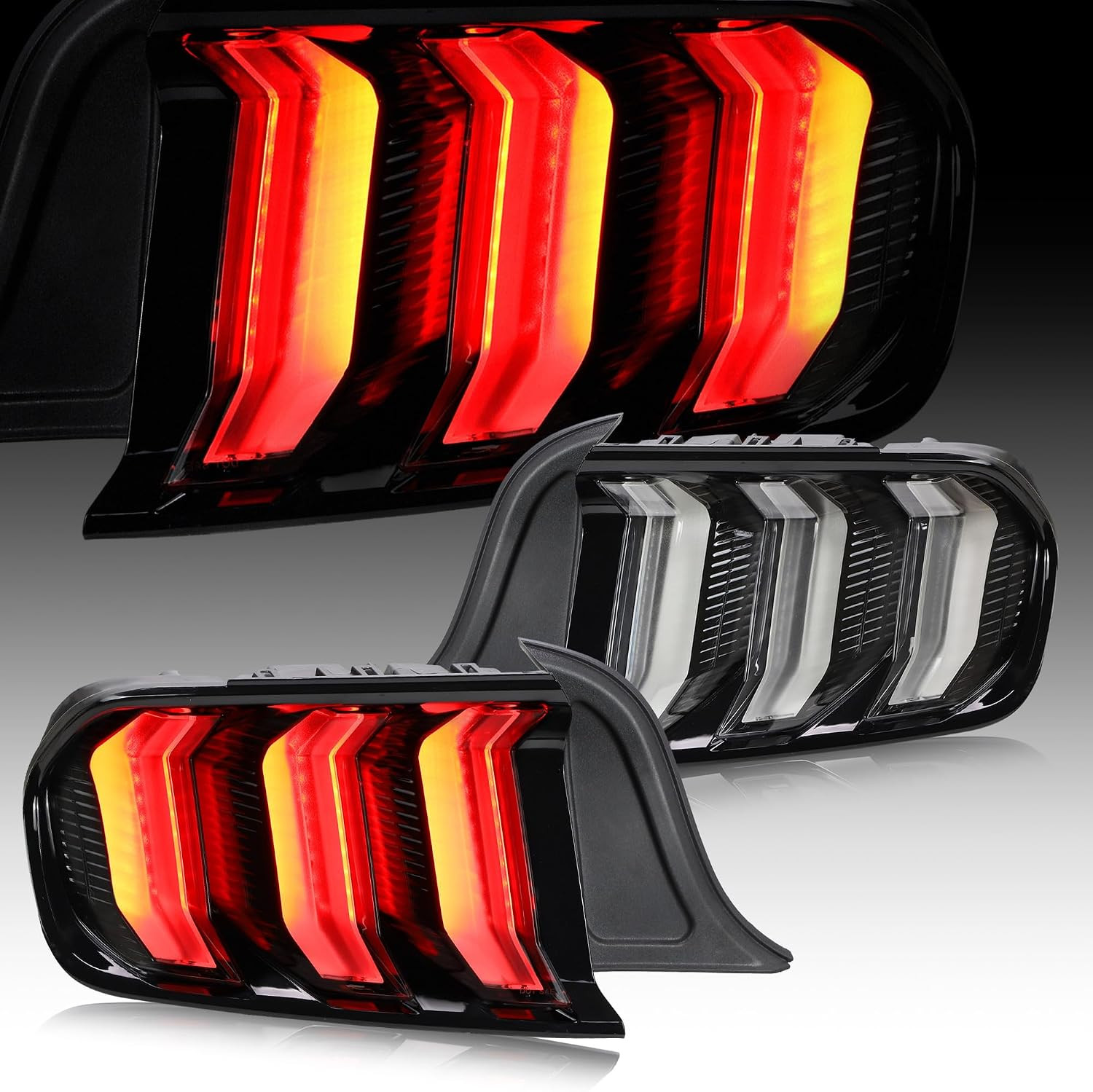 VLAND LED Tail Lights Compatible for Ford Mustang 2015-2023 6Th Gen (Sixth Gener