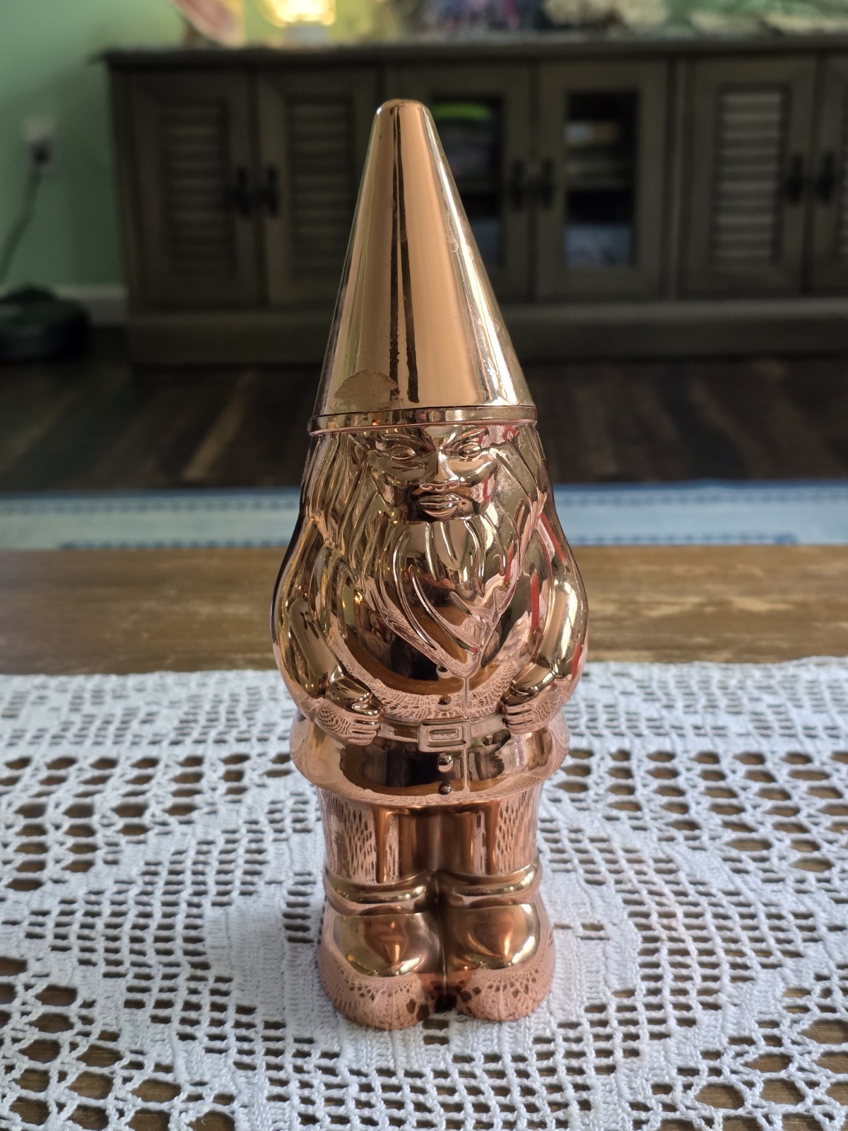 Absolut Vodka Elyx Gnome Felix Copper Cocktail Shaker COMPLETE