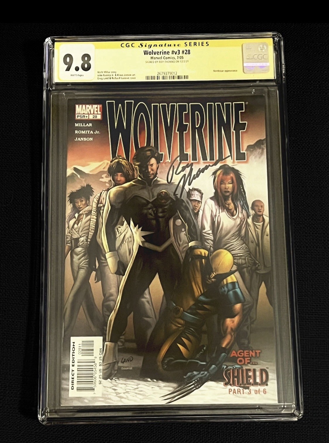 Wolverine #28 CGC 9.8 SS Roy Thomas Signed TOP POP ONLY 9 NONE HIGHER 2005