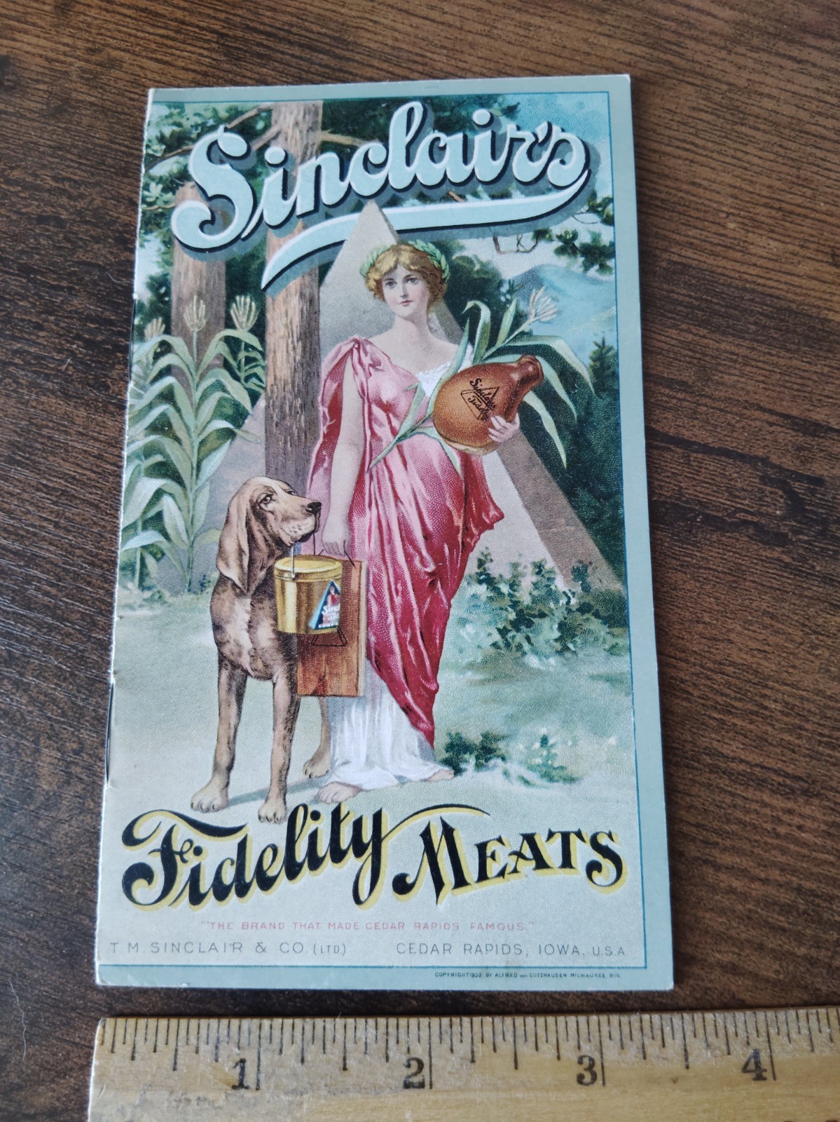 Antique Vintage 1902 Sinclair\'s Fidelity Meats Advertising Recipe Booklet Antique Vintage 1902 Sinclair\'s Fidelity Meats Advertising Recipe Booklet