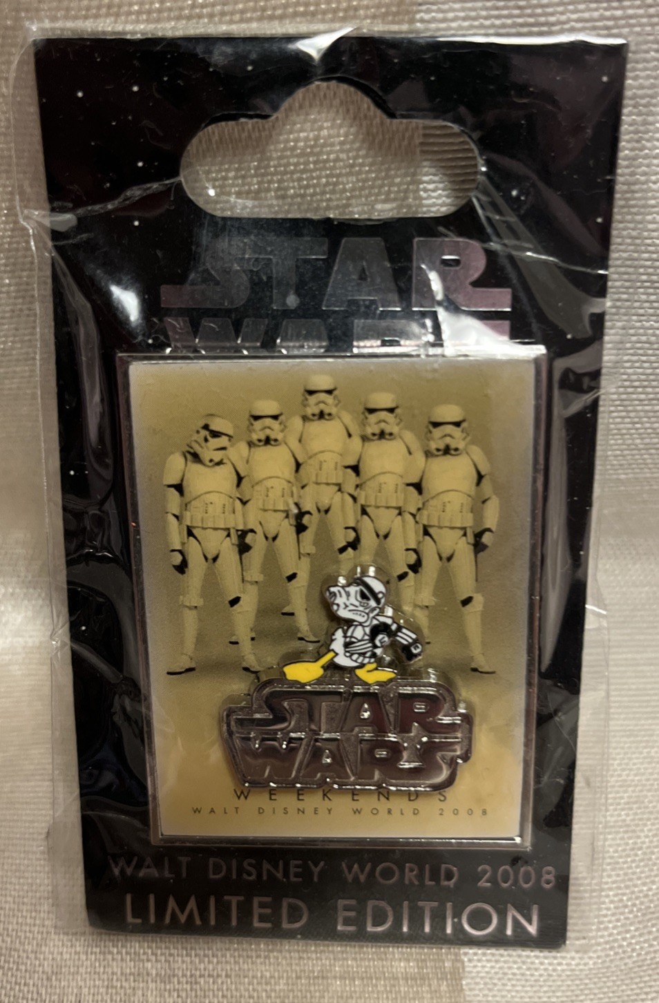Stormtroopers & Donald Duck 2008 Pin STAR WARS Weekends Disney NEW