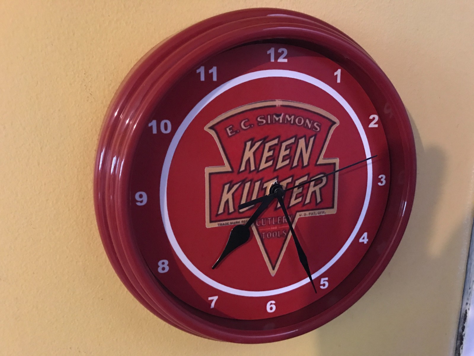 Keen Kutter Knife Scissors Hardware Store Shop Advertising Clock Sign