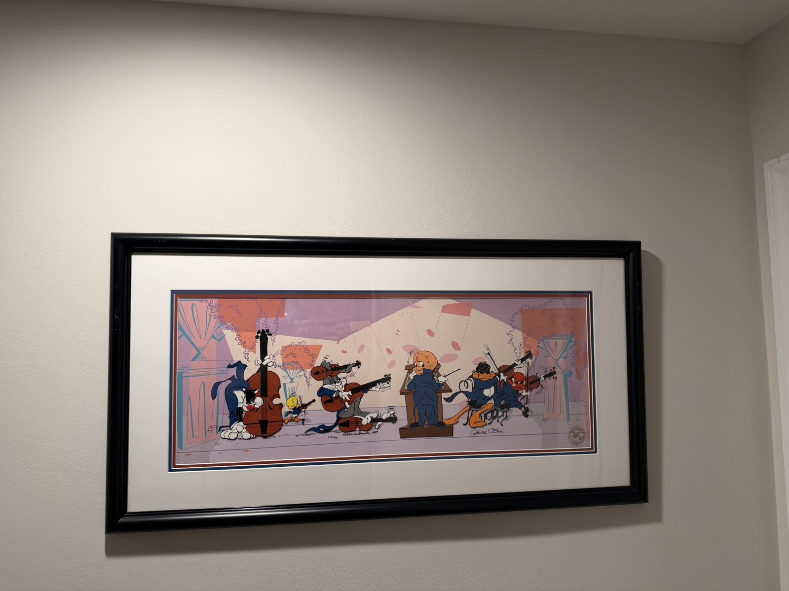 QUINTET Bugs Bunny Chuck Jones Signed Music Looney Tunes Cel Art Limited Edition