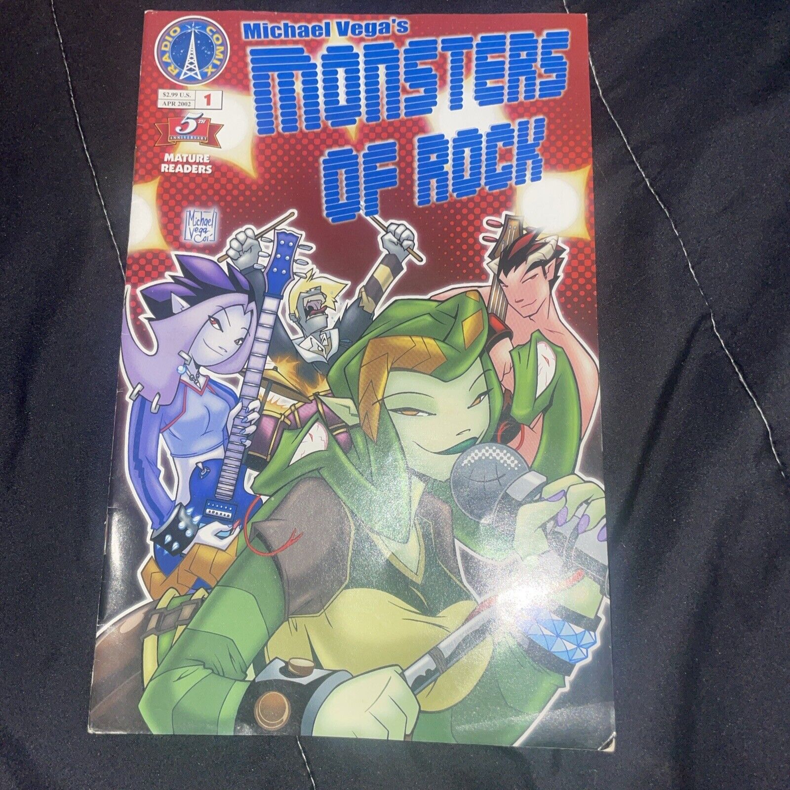 Michael Vega\'s Monsters of Rock #1 April 2002 Radio Comix 5th Anniversary Issue