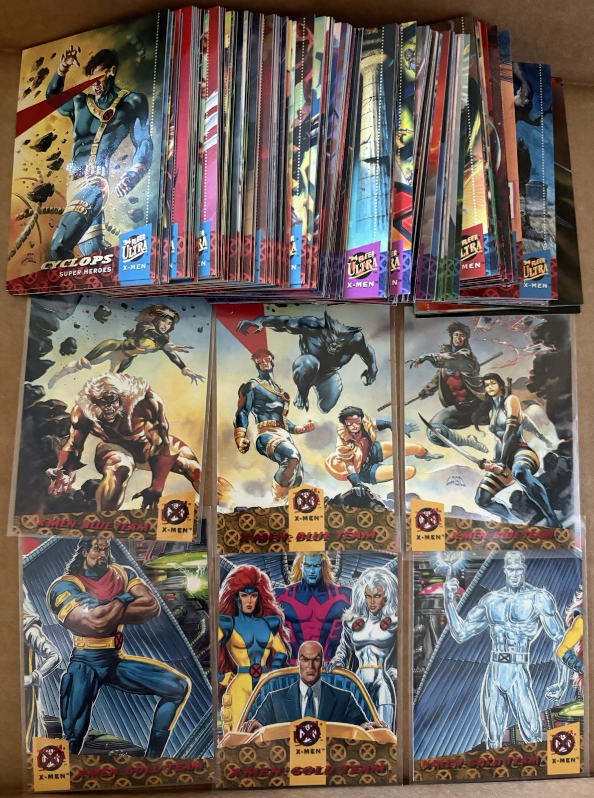 1994 Fleer Ultra X-Men Complete Base Set + RedFoil Walmart Exclusive Insert Set 