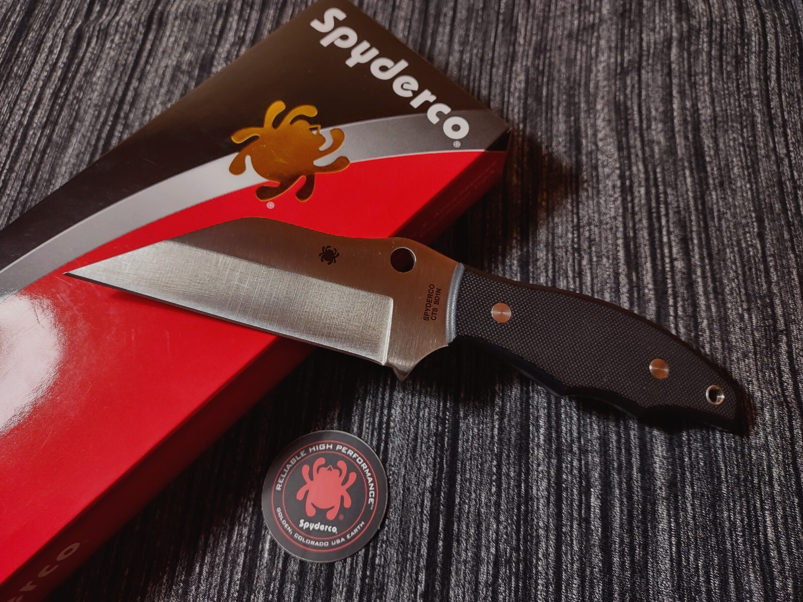🔥New Spyderco Ronin 2 Tactical Fixed Blade Knife CTS BD1 4.12’ Rare-BNIB-