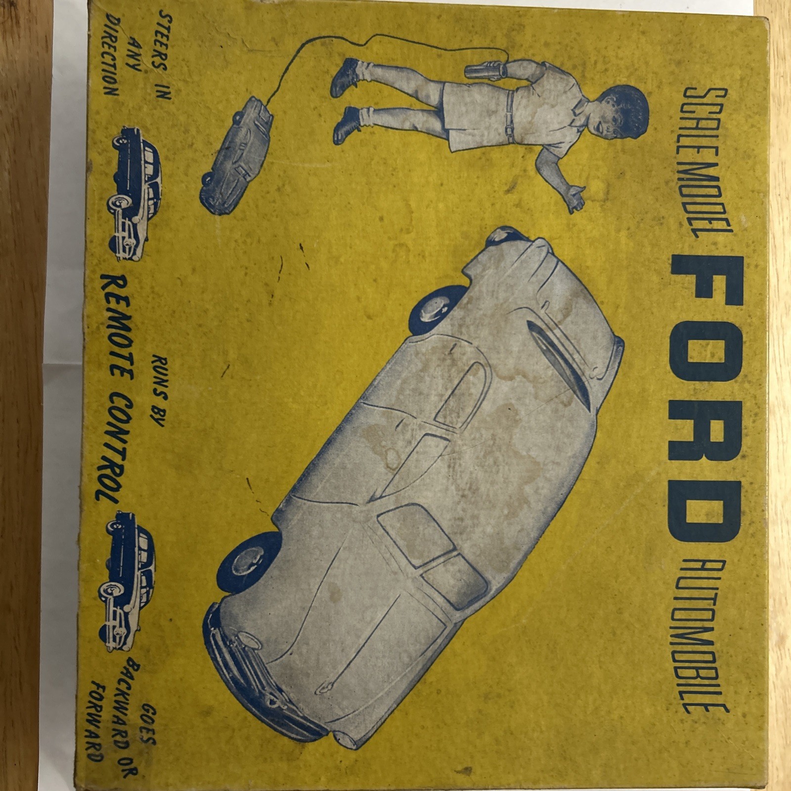 Vintage AMT 1950 Ford Remote Control Car Original Box
