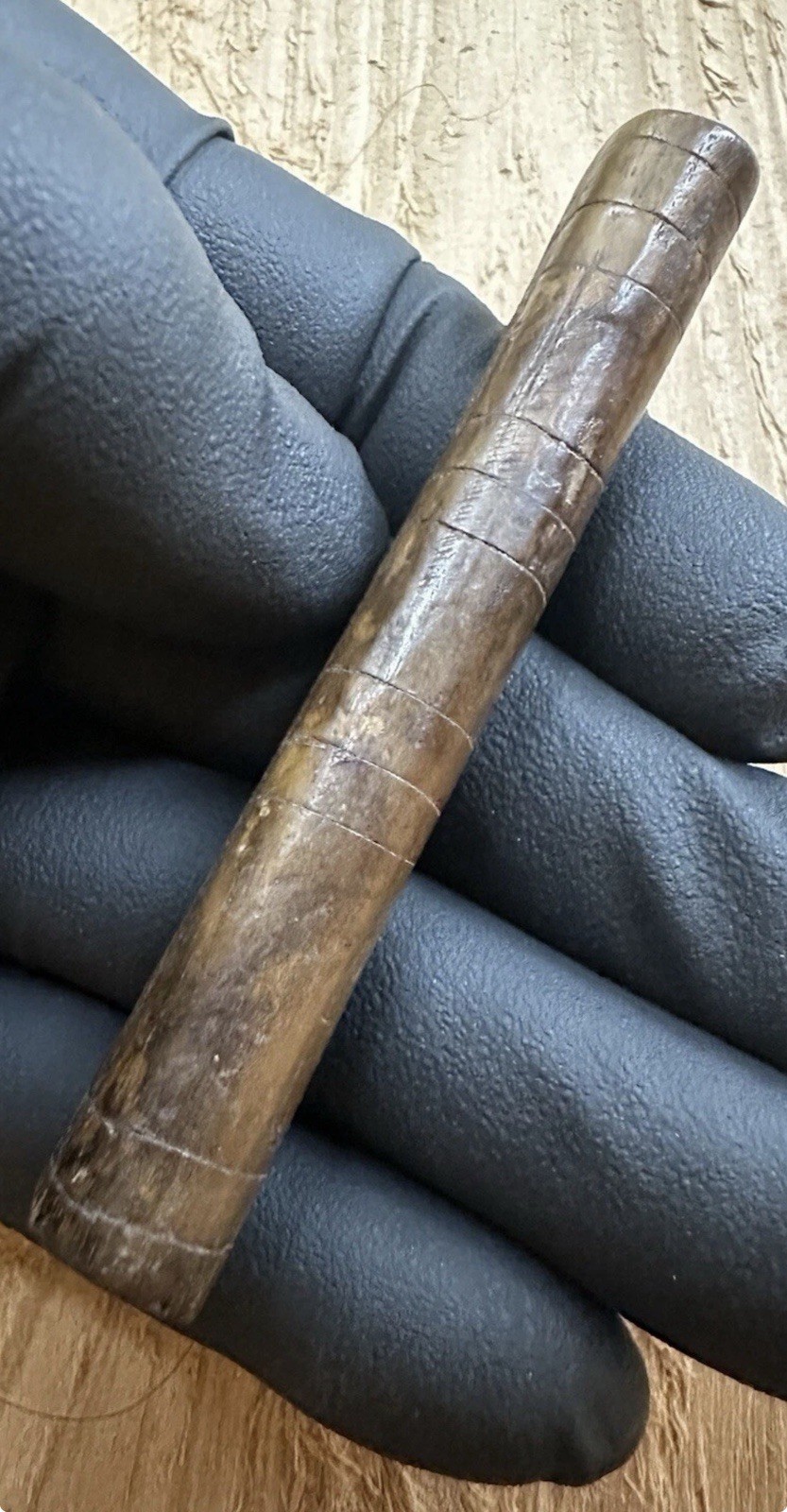 Tomachee Artifacts 👣 ESKIMO INUITS RARE NEEDLE CASING BERING SEA ALASKA 🔥