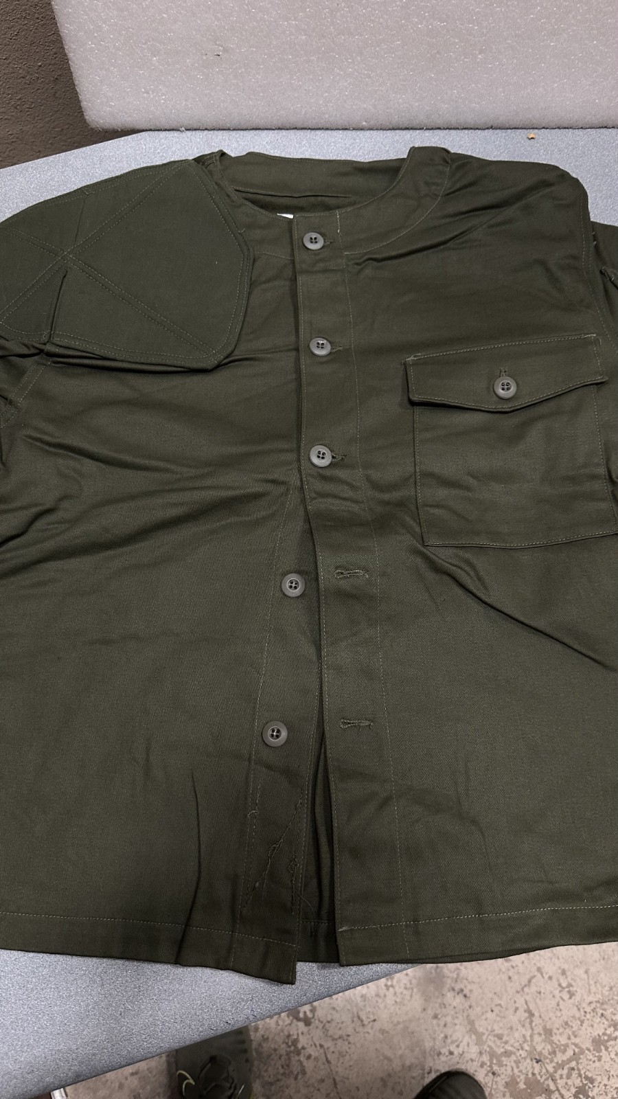Vintage Military Shooting Shooters Jacket Coat Size Meduim 1992 Green Padded NOS