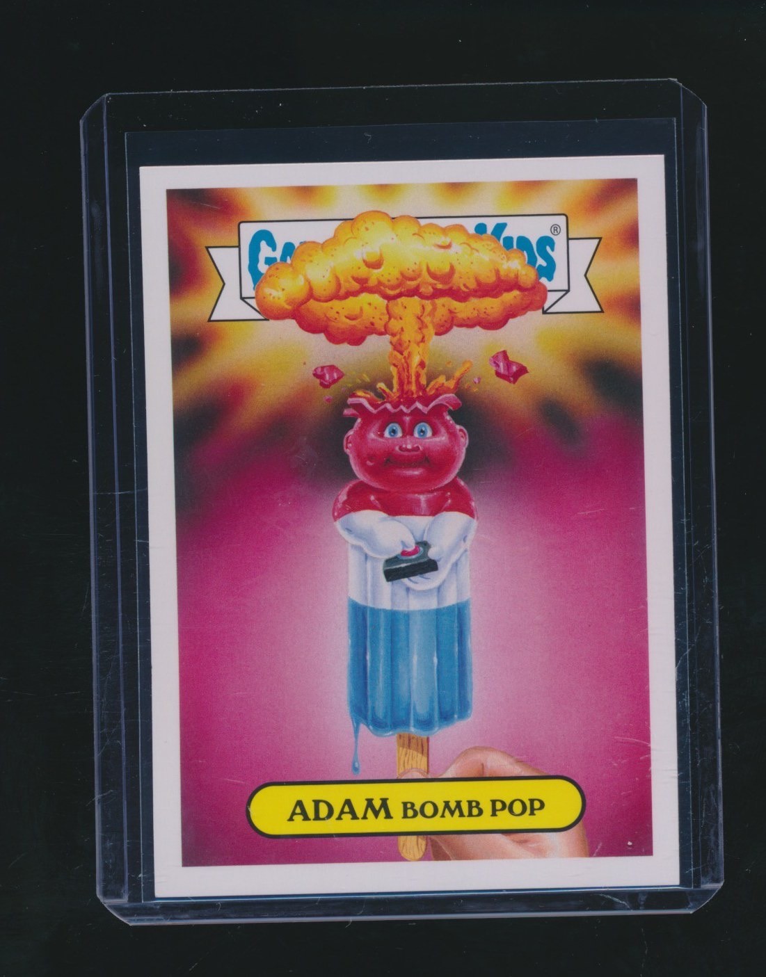 ADAM BOMB POP 2016 TOPPS GARBAGE PAIL KIDS ADAM BOMB\'S AMERICANA STICKER #1A