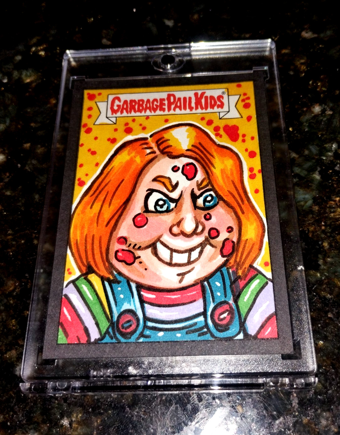 Chucky 2024 Topps Chrome Garbage Pail Kids One Of One Sketch Legend Product Hit