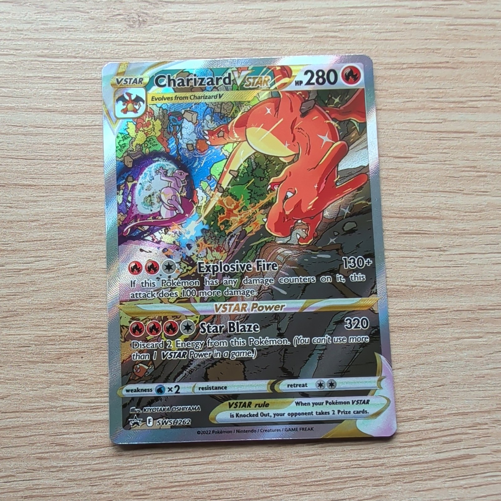 Pokémon TCG Charizard VSTAR SWSH262 Black Star Promo Holo Card Full